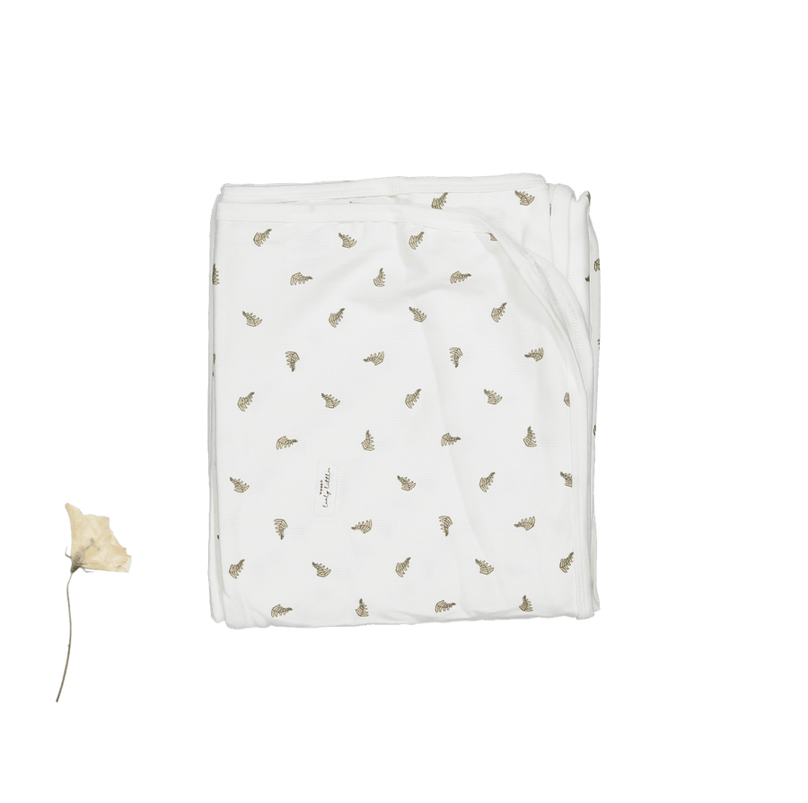 The Printed Blanket - White Leaf