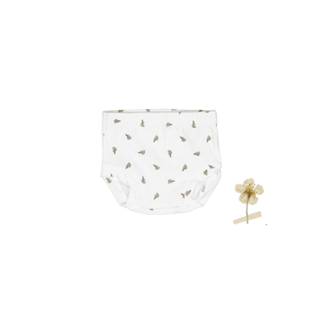 The Printed Bloomer - White Leaf