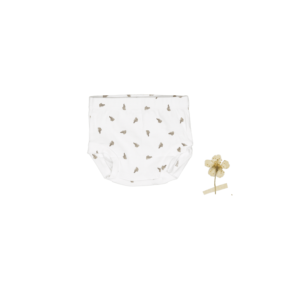 The Printed Bloomer - White Leaf