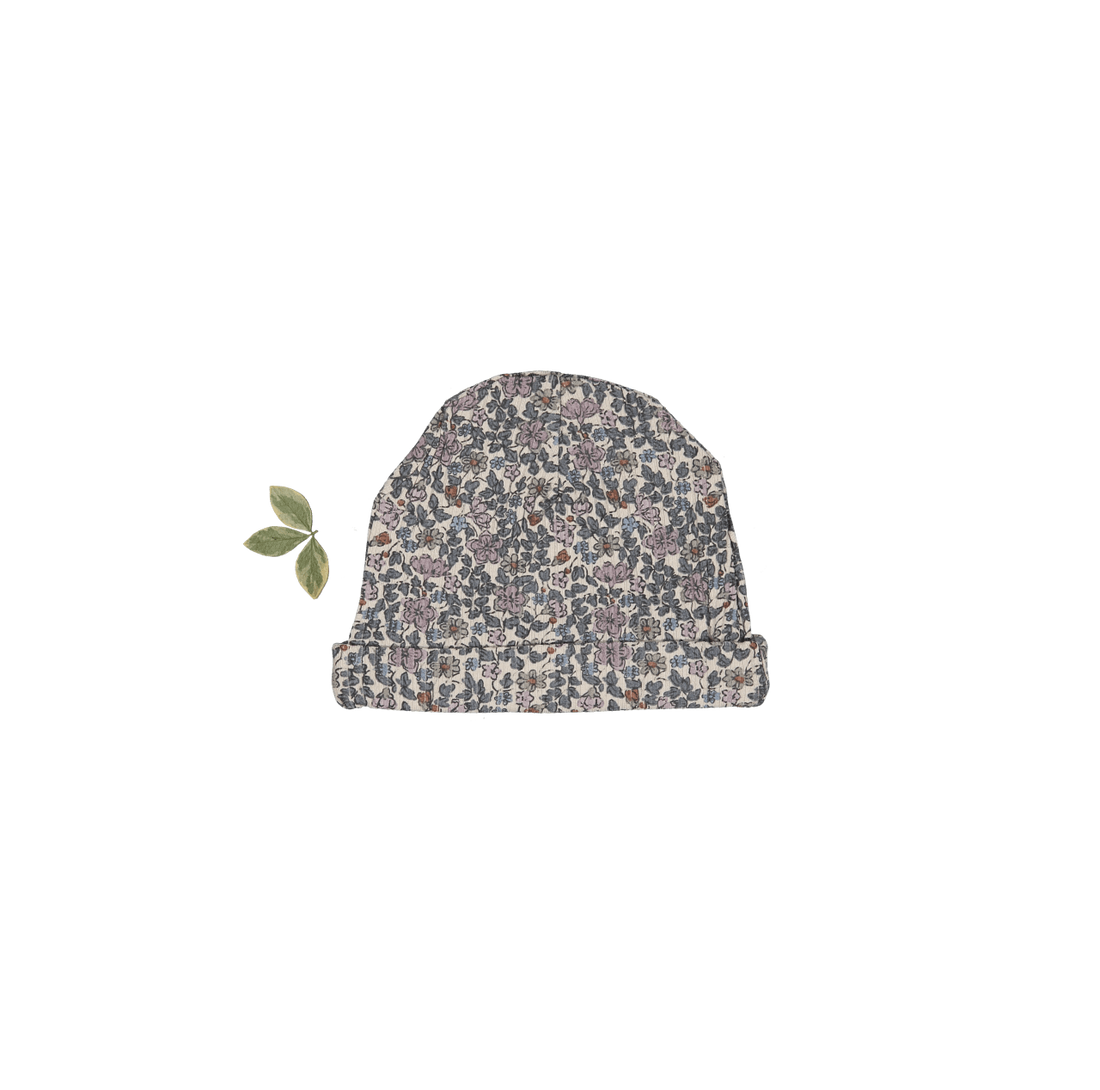 The Printed Hat - Floral Ribbed