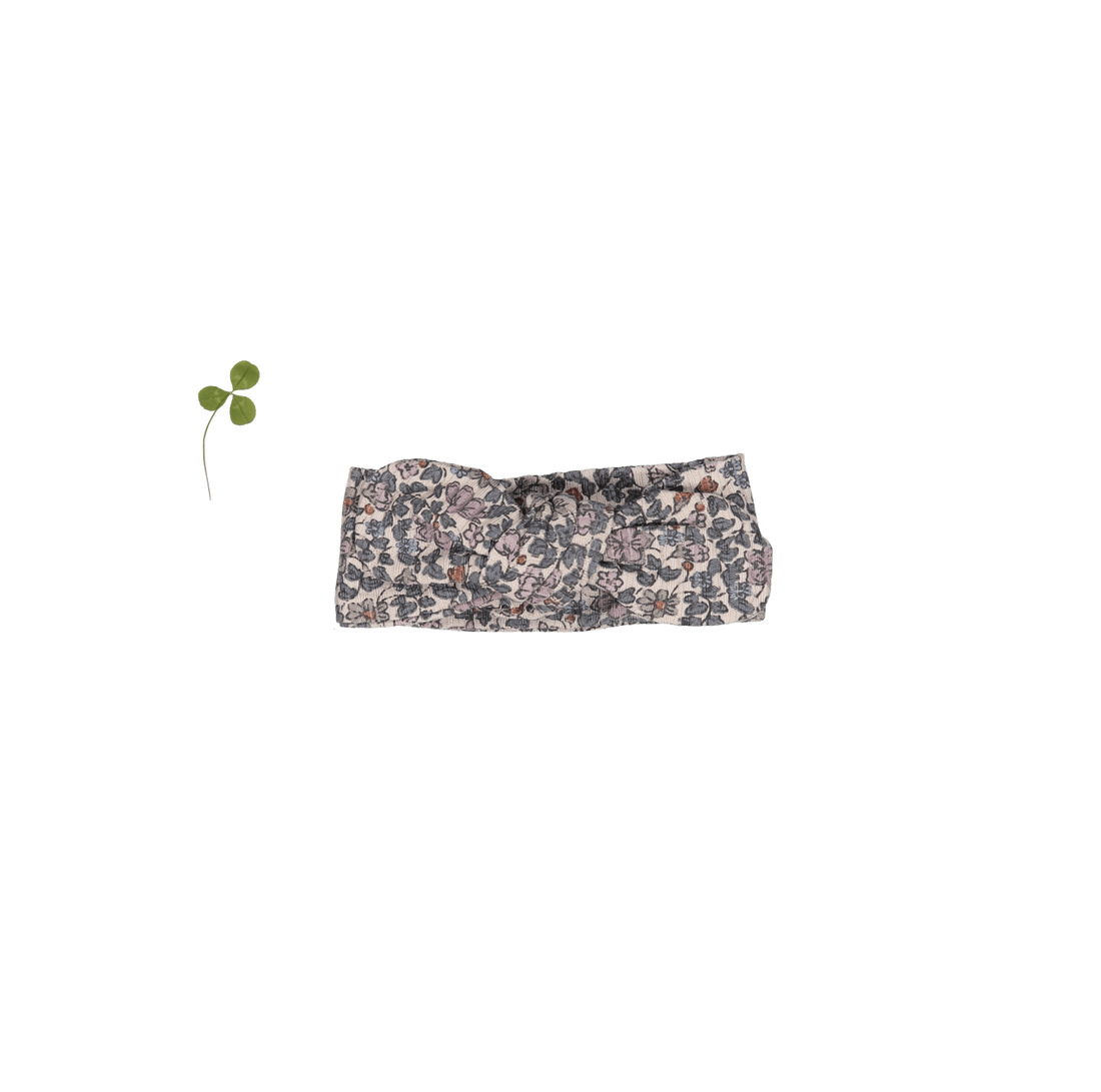 The Printed Headband - Floral Ribbed