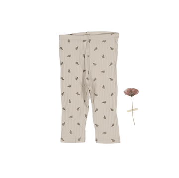 The Printed Legging - Sand Leaf