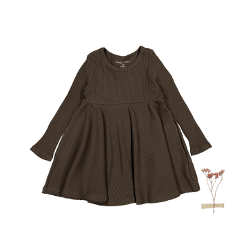 The Long Sleeve Dress - Cocoa