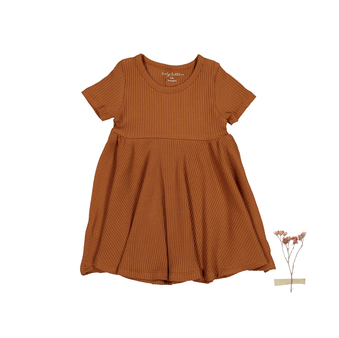 The Short Sleeve Dress - Caramel