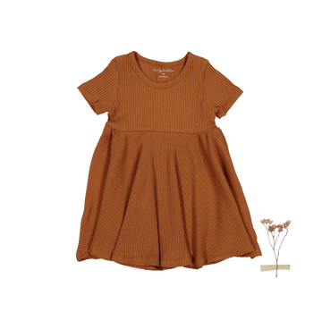 The Short Sleeve Dress - Caramel