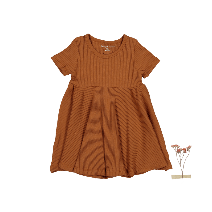 The Short Sleeve Dress - Caramel