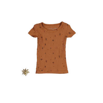 The Printed Short Sleeve Tee - Mushroom