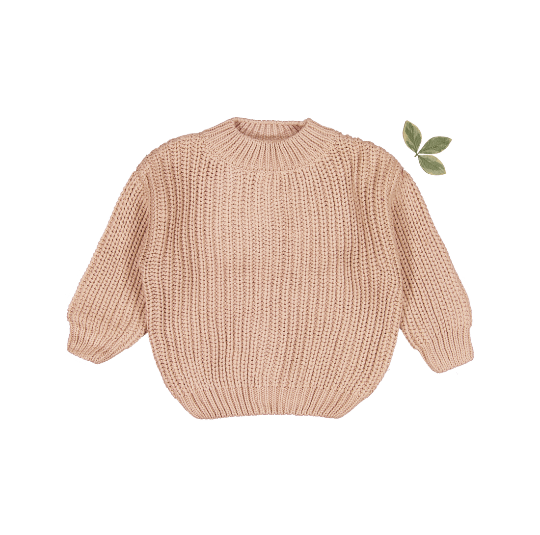 The Chunky Knit Sweater - Blush