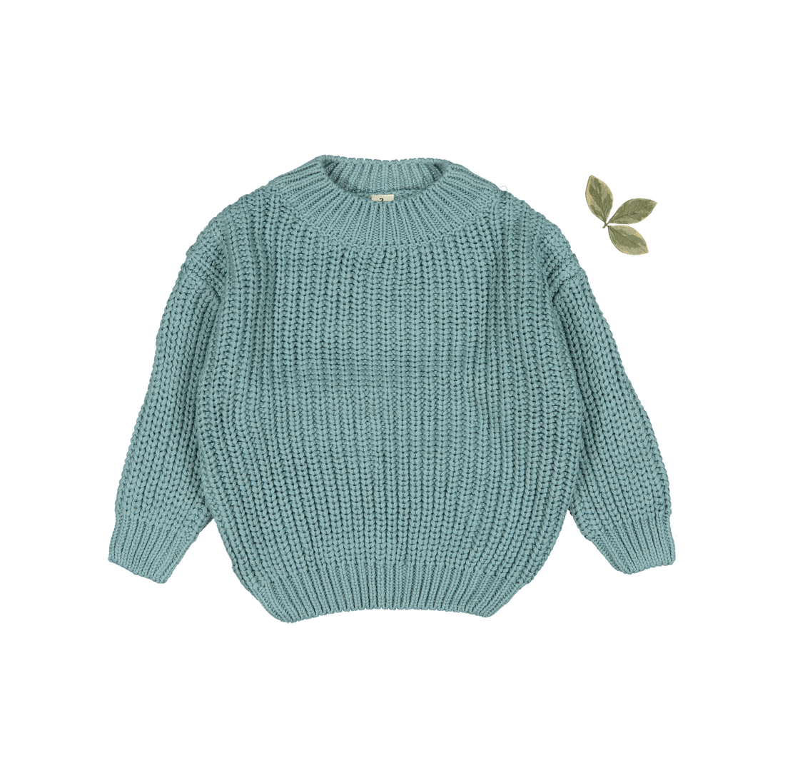 The Chunky Knit Sweater - Ocean