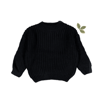 The Chunky Knit Sweater - Black