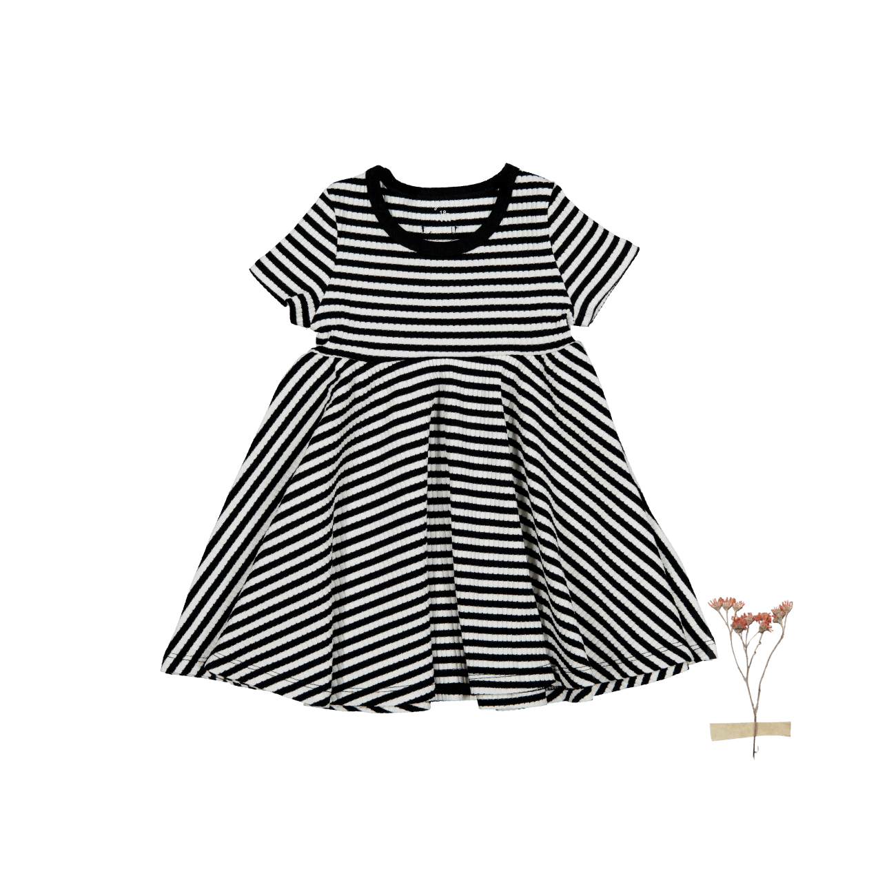 The Printed Short Sleeve Dress - Stripe – Lovely Littles