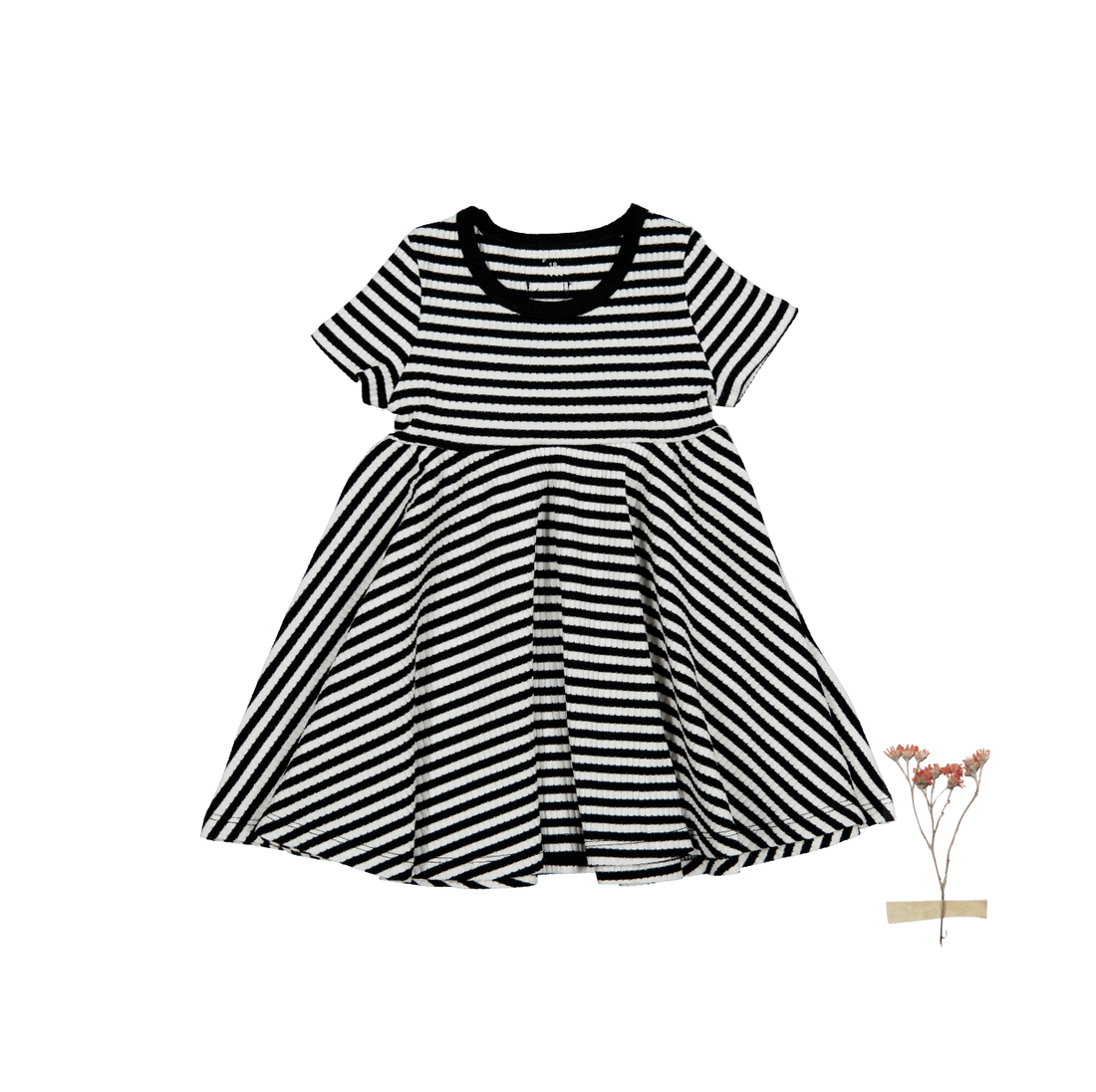 The Printed Short Sleeve Dress - Stripe – Lovely Littles