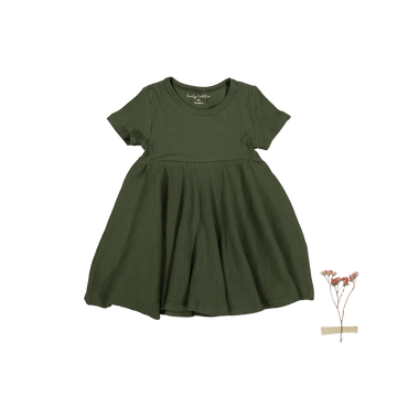 The Short Sleeve Dress - Moss