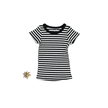 The Printed Short Sleeve Tee - Stripe