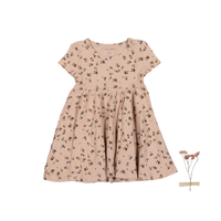 The Printed Short Sleeve Dress - Floral Blush