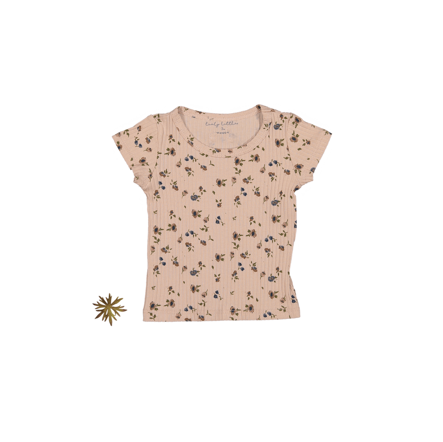 The Printed Short Sleeve Tee - Floral Blush