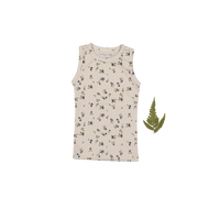 The Printed Tank - Floral Sand