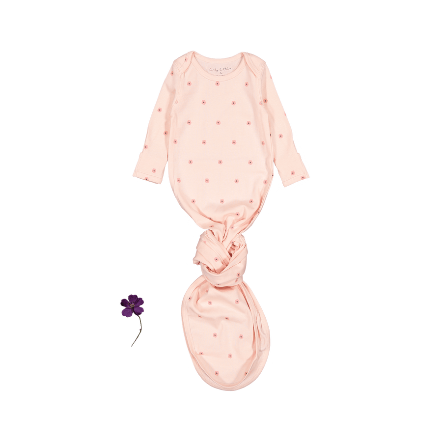 The Printed Baby Gown - Rose Flower
