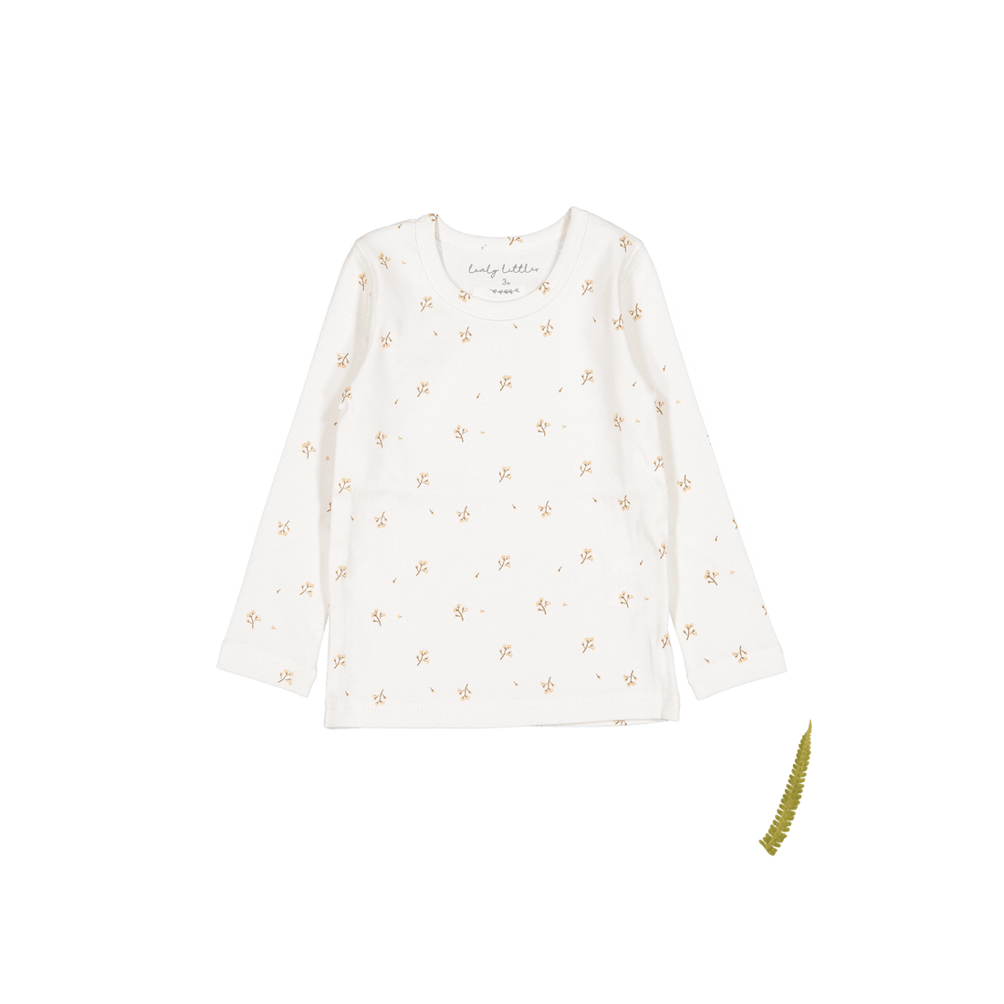 The Printed Long Sleeve Tee - Tan Blossom – Lovely Littles