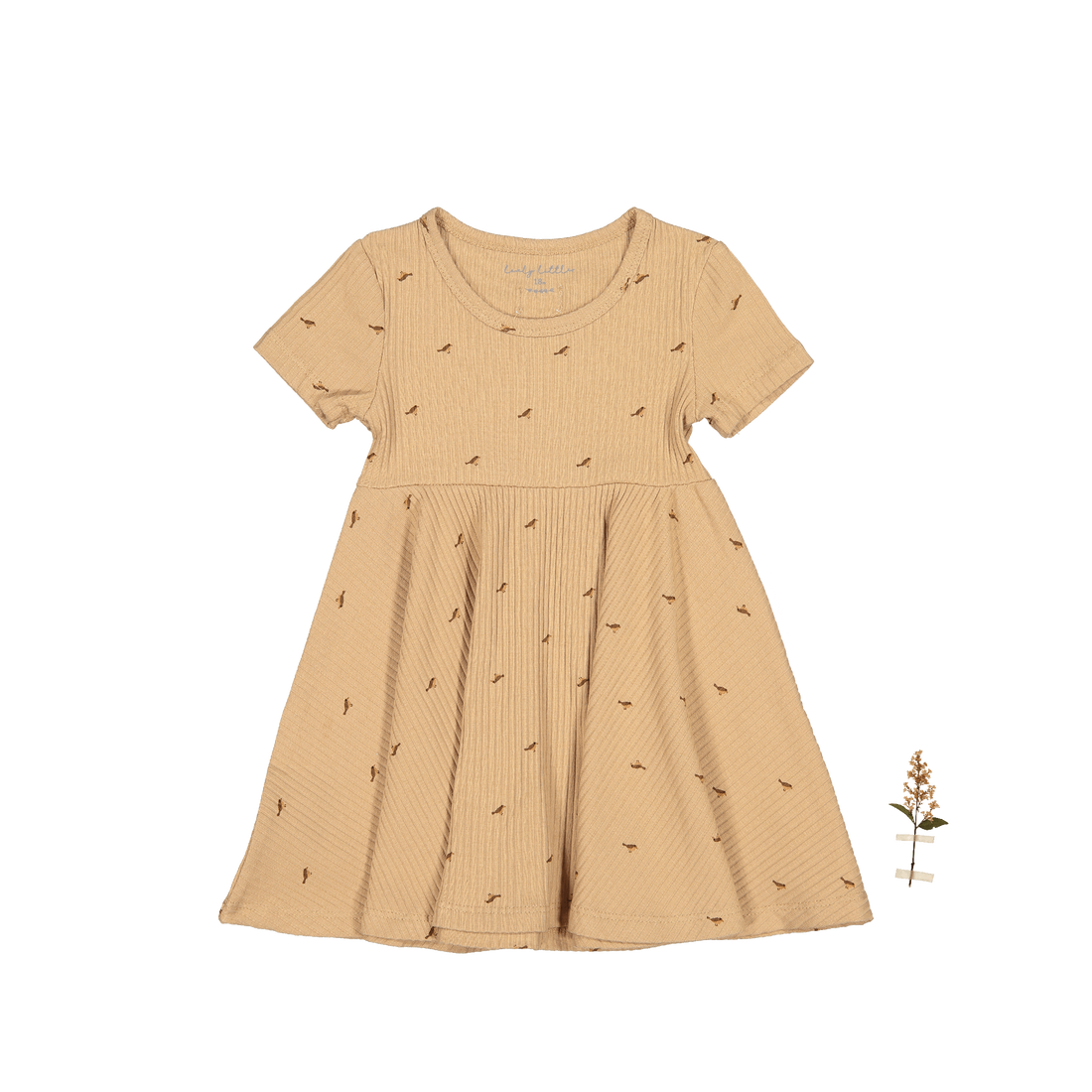 The Printed Short Sleeve Dress - Birdsong