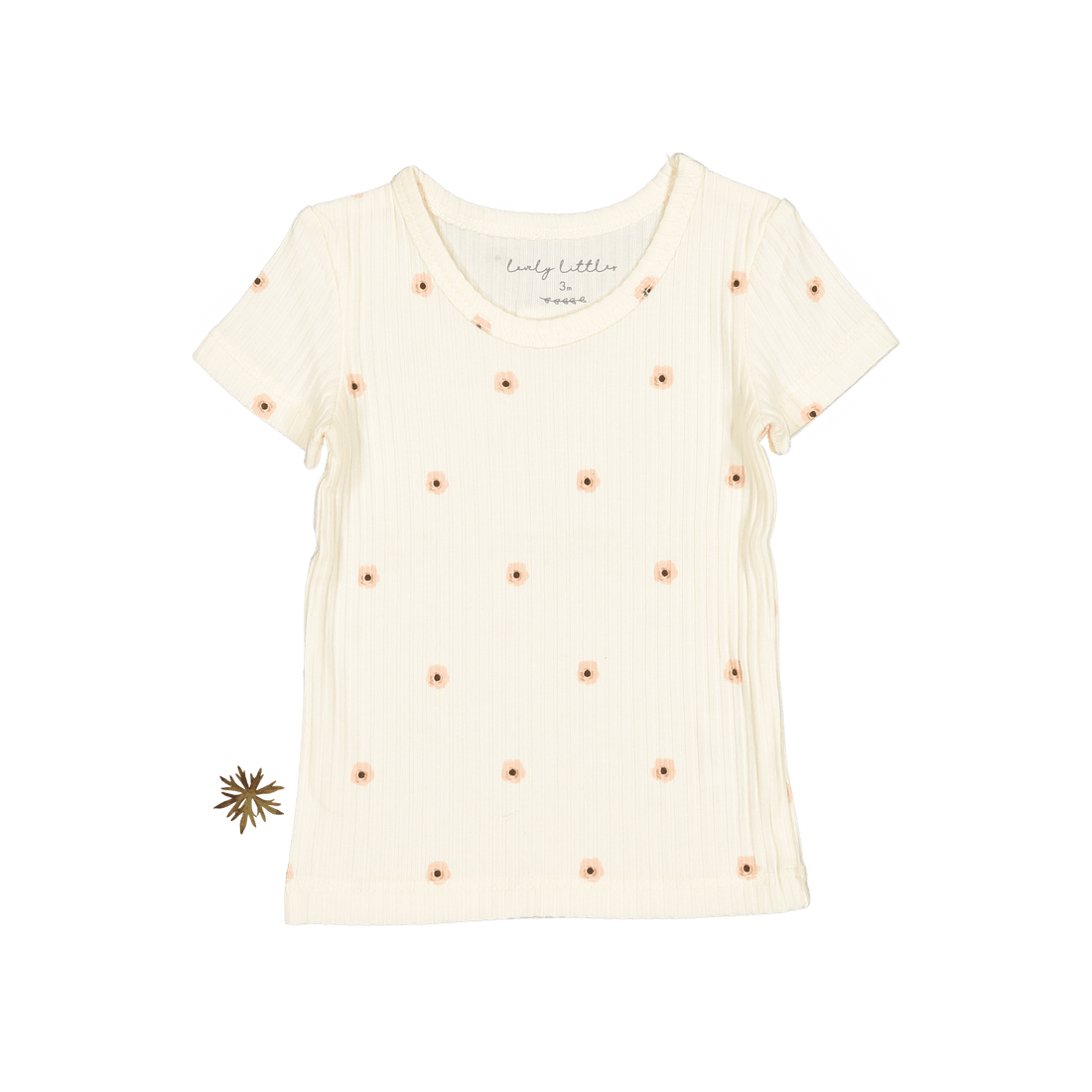 The Printed Short Sleeve Tee - Butter Flower