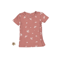 The Printed Short Sleeve Tee - Rosewood Floral