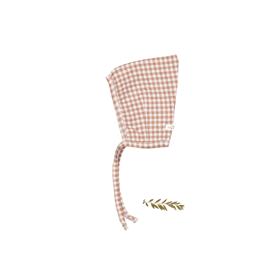 The Printed Pixie Bonnet - Rosewood Gingham