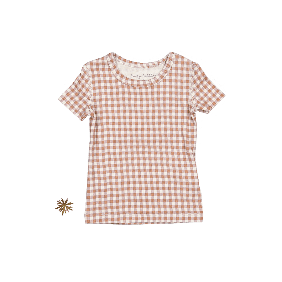 The Printed Short Sleeve Tee - Rosewood Gingham