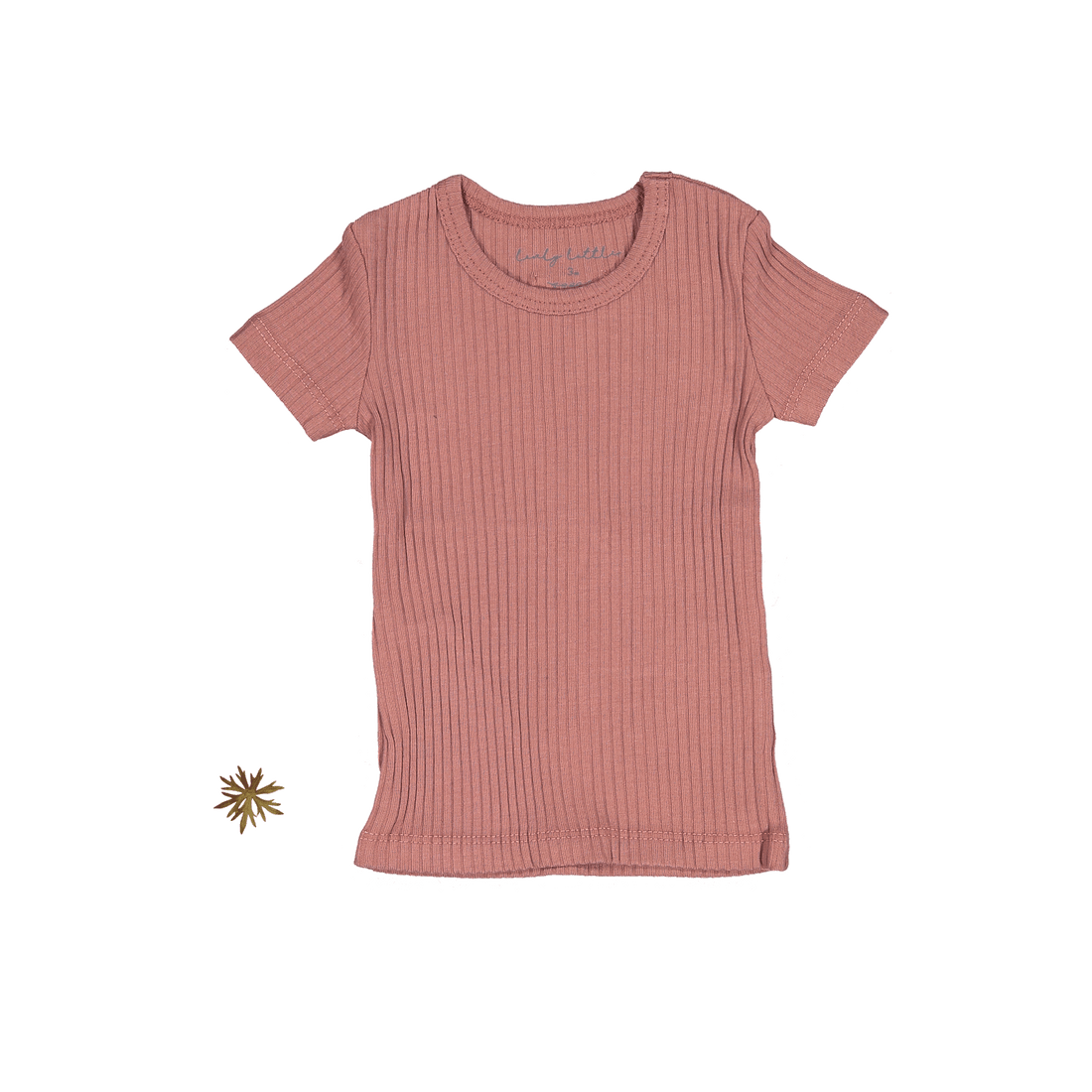 The Short Sleeve Tee - Rosewood Ribbed