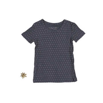 The Printed Short Sleeve Tee - Steel Dot