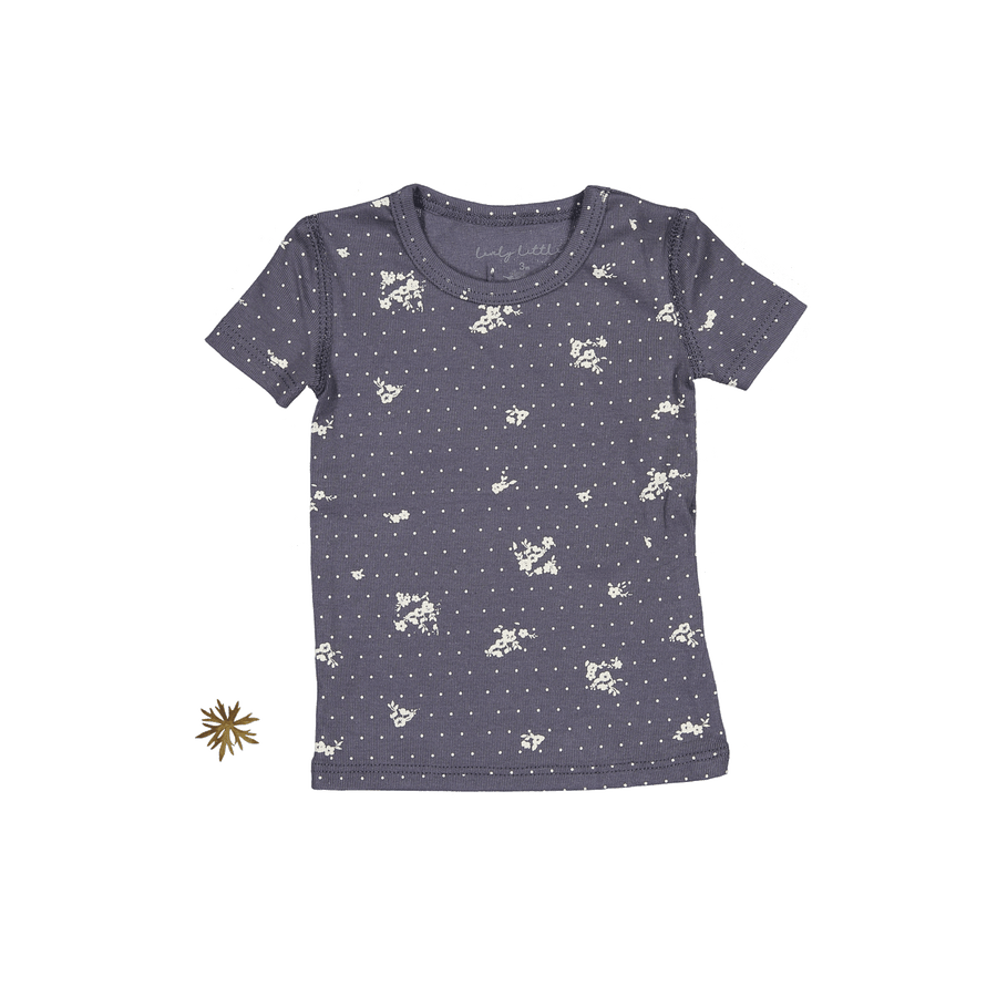 The Printed Short Sleeve Tee - Steel Floral