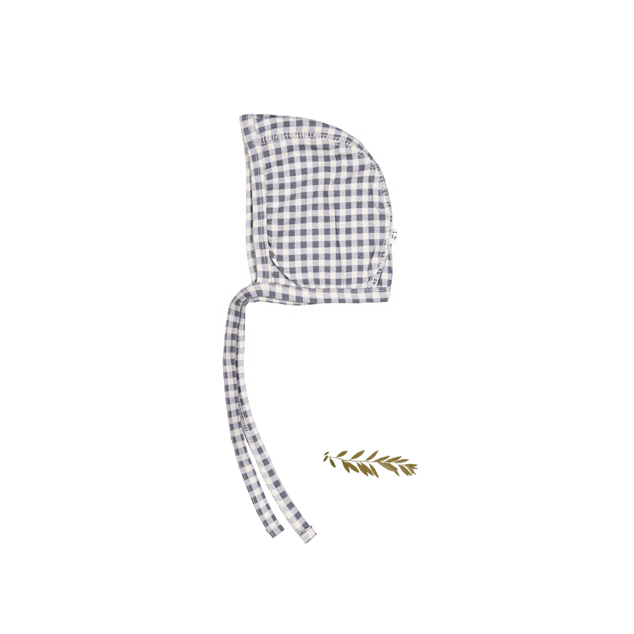 The Printed Bonnet - Steel Gingham