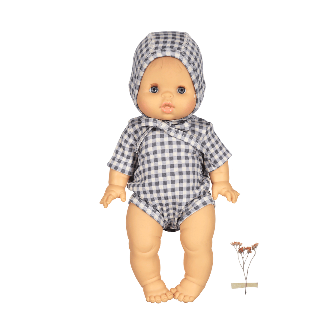 The Printed Doll Clothes - Steel Gingham