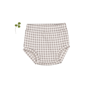 The Printed Bloomer - Taupe Gingham