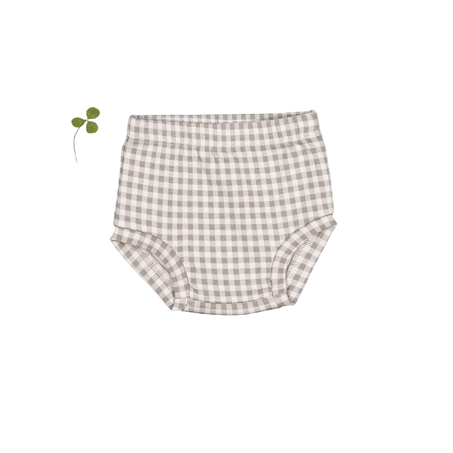 The Printed Bloomer - Taupe Gingham
