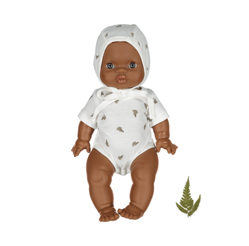 The Printed Doll Clothes - White Leaf